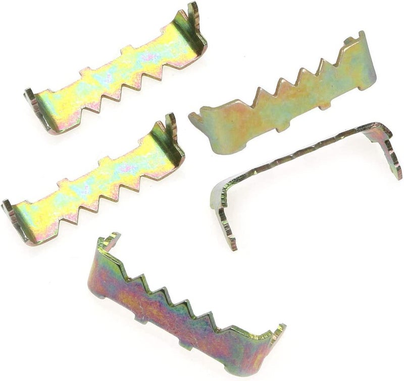 MEETOOT 50 قطعة شماعة صور مسننة للخشب الصلب بدون مسمار مقاس صغير 25x7x9 مللي متر - Image 1